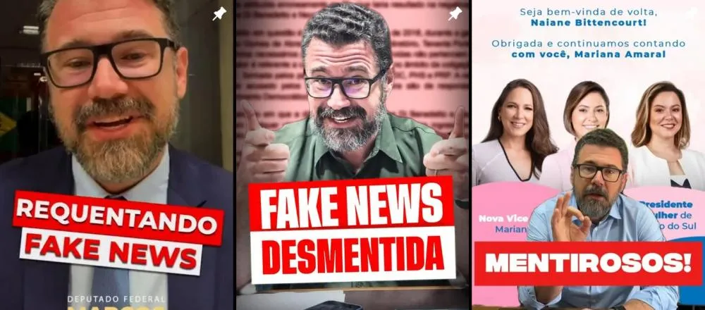 Para rebater imprensa, Marcos Pollon acusa veículos de divulgarem fake news. (Foto: Reprodução/Instagram)