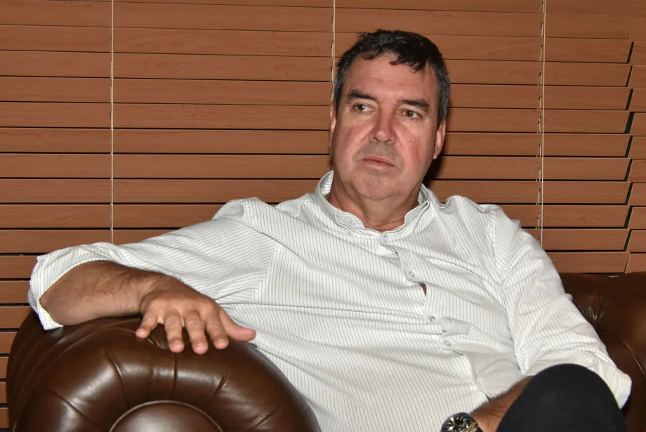 Governador Eduardo Riedel em entrevista ao Correio do Estado - Gerson Oliveira