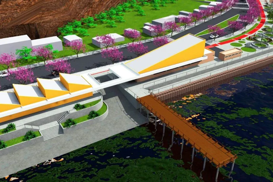 Orla Fluvial passará por obras de revitalização em Corumbá - Foto: Reprodução